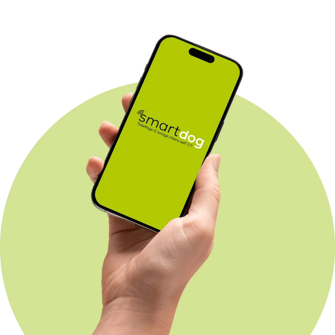 Application mobile SmartDog pour ouvrir un box de lavage chien en libre-service